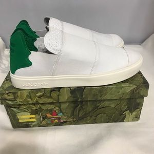 Adidas X Pharrell Men’s White AQ4920 Elastic Slip On Shoes